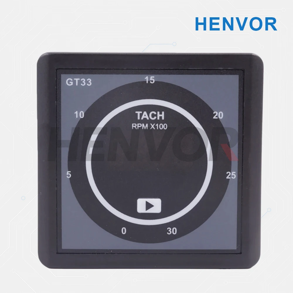 Mebay GT33 Engine Tachometer Digital Multifunction Hour Meter for Diesel Generator
