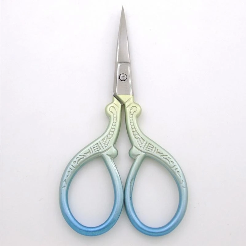 Small Embroidery Scissors Stainless Steel Scissors with Ergonomic Handle For Sewing Needlework Fabric Paper Cutting K1KF