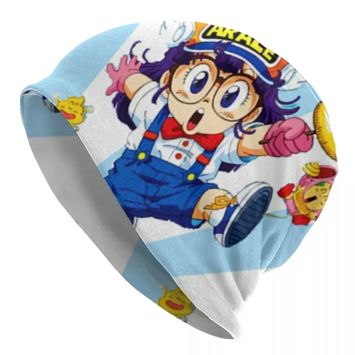 قبعات من Arale Unchi-Kun للرجال والنساء ، قبعة محبوكة ، قبعات جمجمة دافئة في الهواء الطلق ، أزياء الكبار ، الخريف ، الشتاء