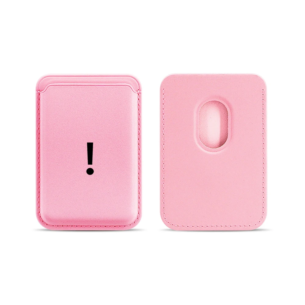 Ausrufezeichen-Leder-Kartenetui Telefonkartenhalter für Magnetische Hülle Geeignet für alle iPhone Magsafe Karten-Handyrückseiten-Taschen – Detail 14