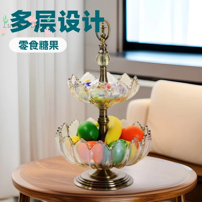 European high-end living room coffee table fruit tray creative decorative ornament, modern fruit pot popular style