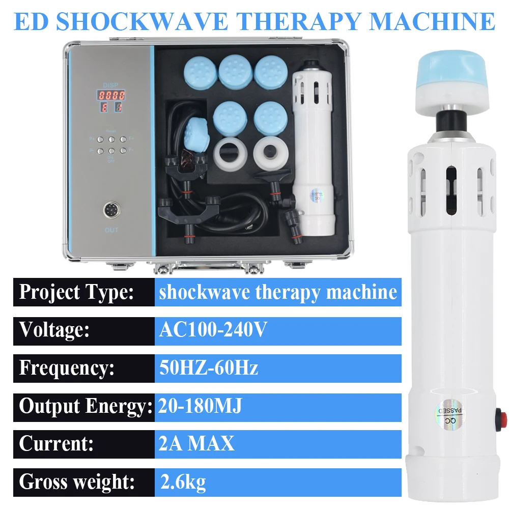 جهاز علاج بموجات الصدمات الاحترافي ، علاج إد ، تخفيف آلام الرقبة ، استرخاء العضلات ، مدلك محمول ، الأحدث