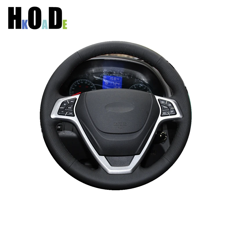 

Car Steering Wheel Cover DIY hand sew Artificial Leather For Chery Tiggo 3 2011 2012 2013 2014 2015 2016 2018