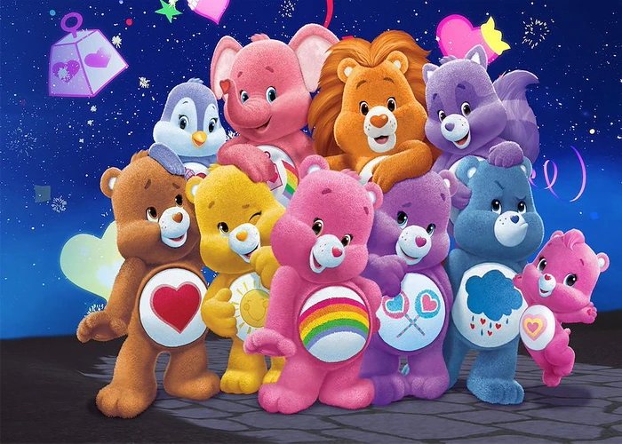 Care Bears Theme Birthday Party Background Decorations Love Rainbow Bear for Girl Birthday Party Favors Baby Shower Photography