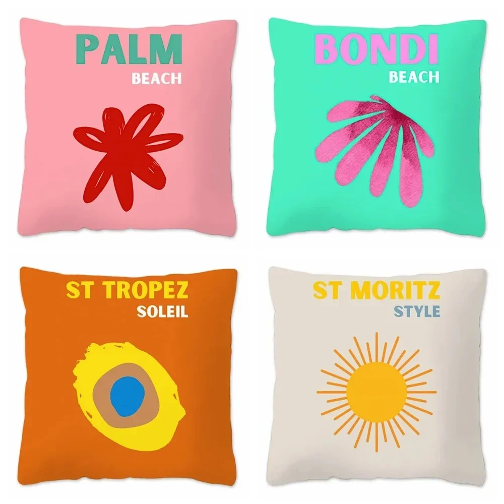 Luxury Home Decor Pillow Cover Abstract Lemon Cartoon Office Sofa Car Cushion Cover