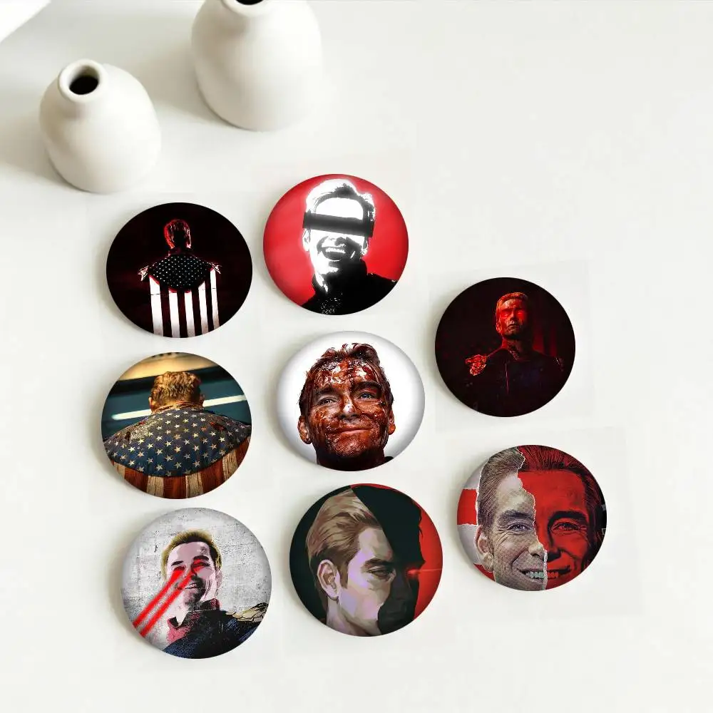 Eye H-Homelanders S-Superpower 25 32 44 58 75mm Badges Personalized Round Brooches Pins Accessory Gift