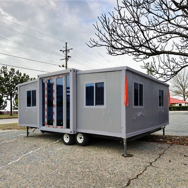 Folding Room Steel Expandable Container House Tiny Home Modular Foldable Prefab Mobile House Fast Assemble Warehouse Barn