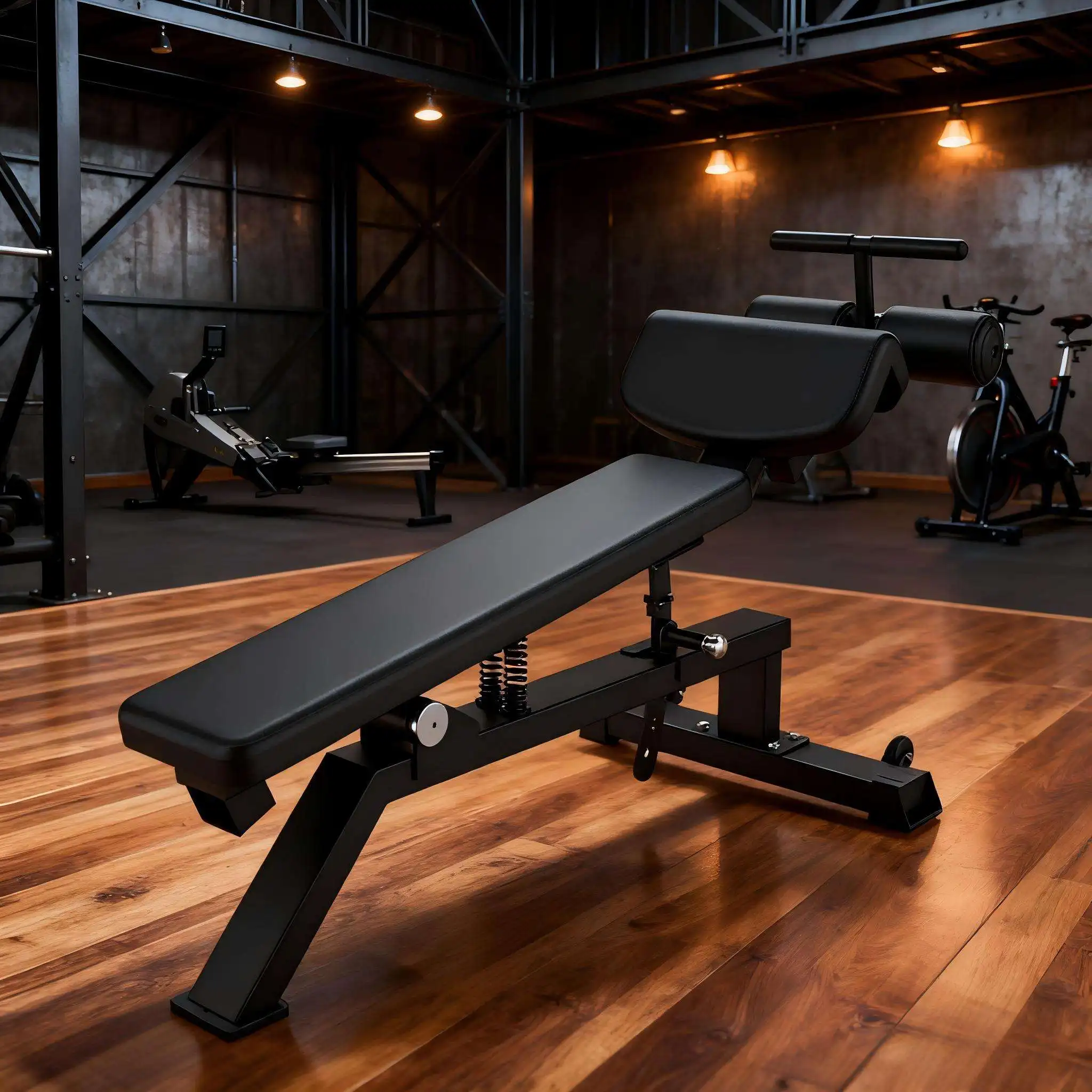 مقعد انخفاض قابل للتعديل 2025 - منتج رياضي ساخن مع جلد عالي النطاق مقاوم للخدش وسهل العناية للمدربين #5