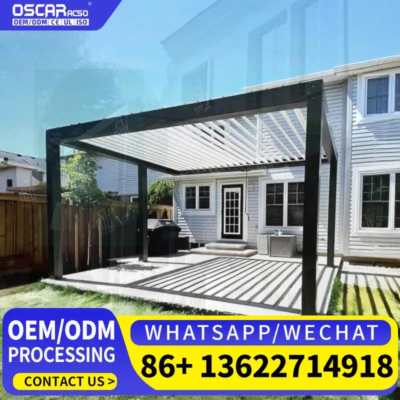 

Framed Pergola with Remote Control for Garden Patio Balcony Outdoor pergola