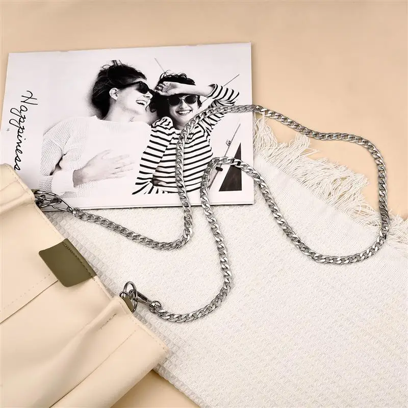 40 سنتيمتر/120 سنتيمتر معدن الألومنيوم حقيبة سلسلة استبدال أجزاء اكسسوارات ل المنسوجة يدويا حقيبة يد DIY بها بنفسك اليدوية انفصال الأشرطة