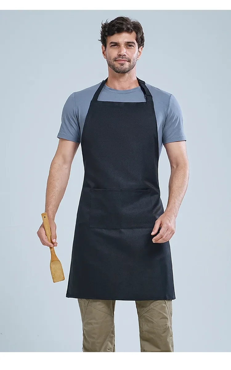 1PCS Kitchen Unisex Waiter Cooking Restaurant Pocket Adjustable Hanging Neck Men Nail Shop Beauty Salon Apron for Man Woman