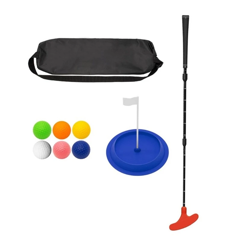 Golfs Putters Set Two Way Golfs Putters Club with Golfs  Adjustable Length Kids Putters for Right / Left Handed Golfers