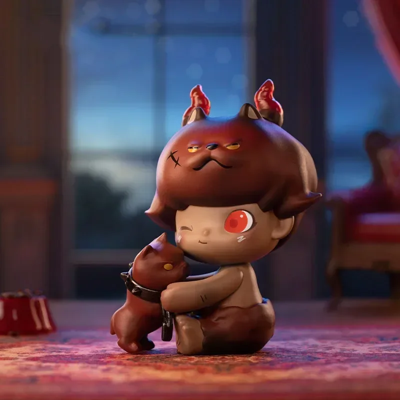 POP MART DIMOO: 오늘 밤 아무도 잠을 못 잘 거야? 시리즈 정품 미스터리 박스 블라인드 박스 추측 박스 장난감 인형 귀여운 데스크탑 장식품