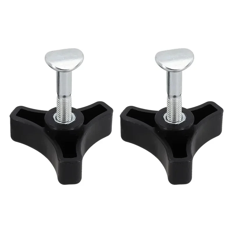 2Pcs Plastic Triangle Knob Handle Nut & Bolt Replacement Kit for Lawn Mower – Universal Handle Accessories