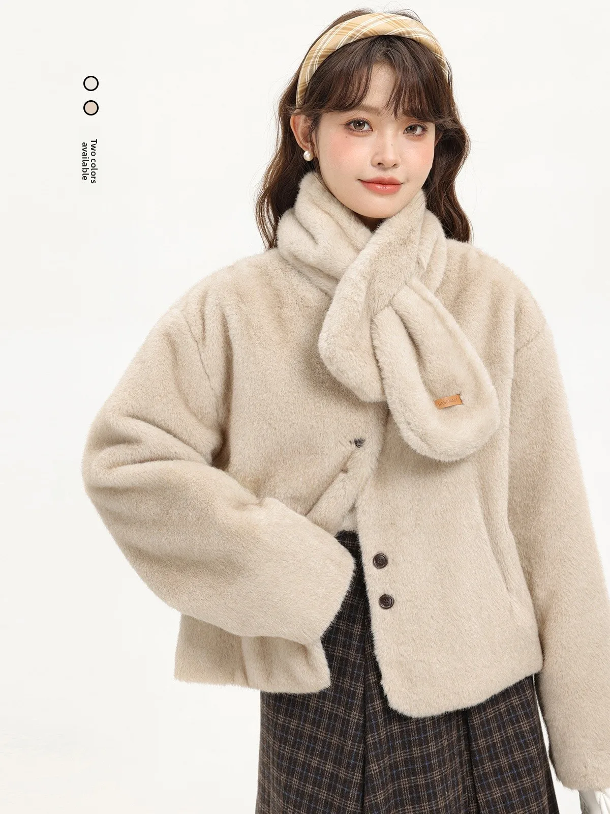 

Xinmon, осенне-зимнее меховое пальто, корейская верхняя одежда Sle Agel Small Fraance Wind Top из кожи и меха, внутренняя верхняя одежда Ele