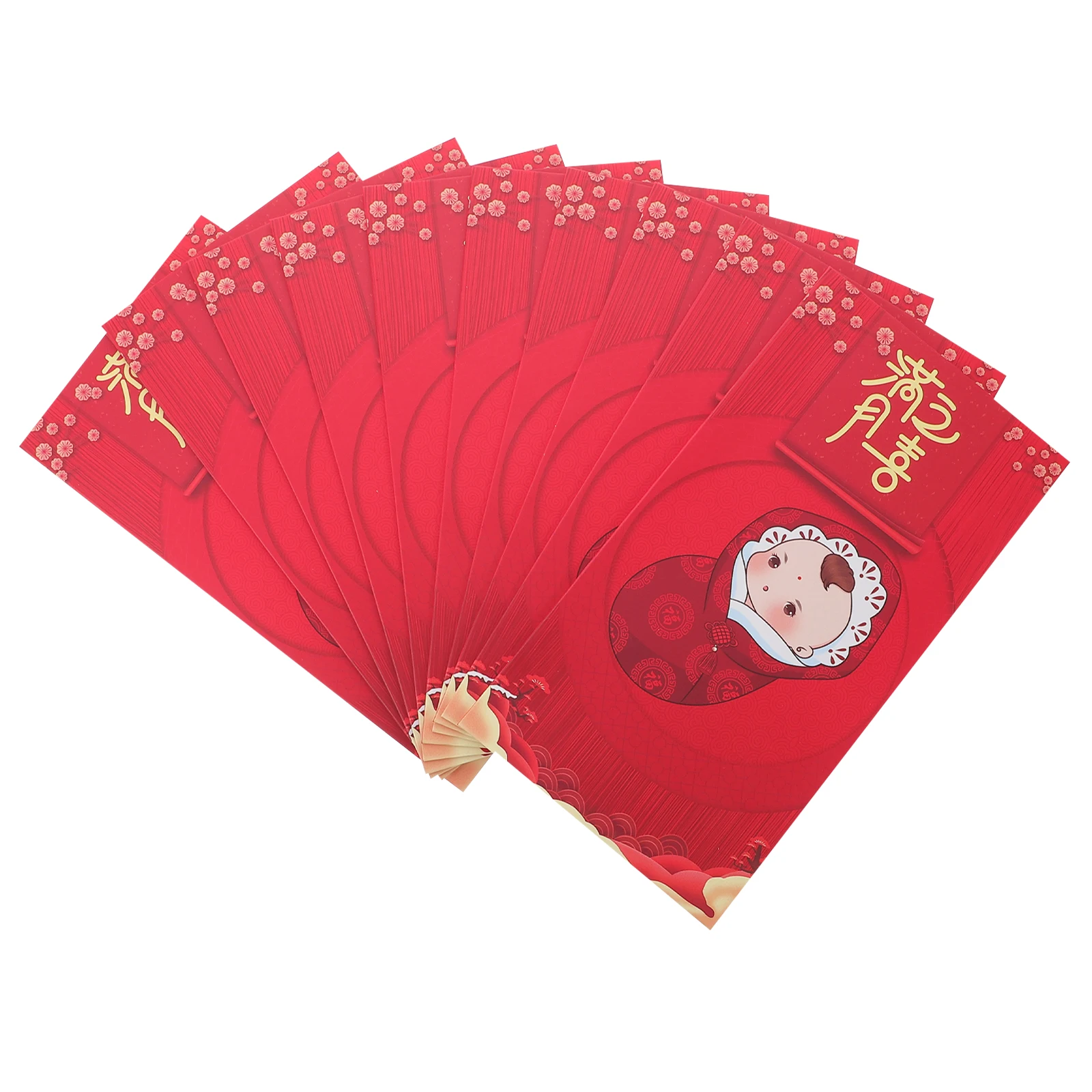 

30 Pcs Red Envelopes Lucky Money Bags Kids Birthday Gifts Christmas Packets Baby Red Packet Festive Envelopes Printing Products