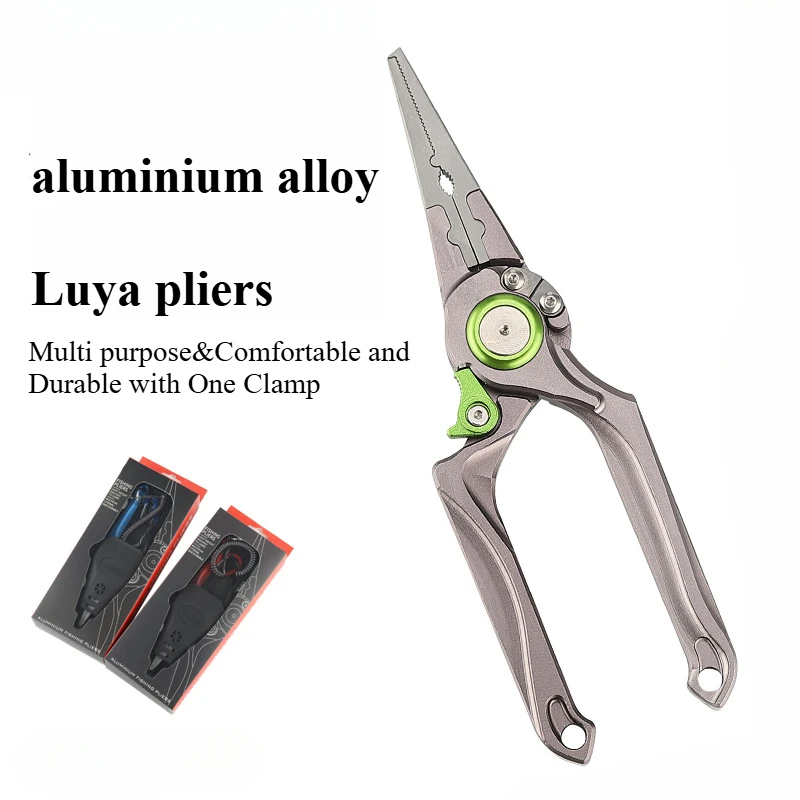 New gradient self-locking aluminum alloy Luya pliers hook extractor