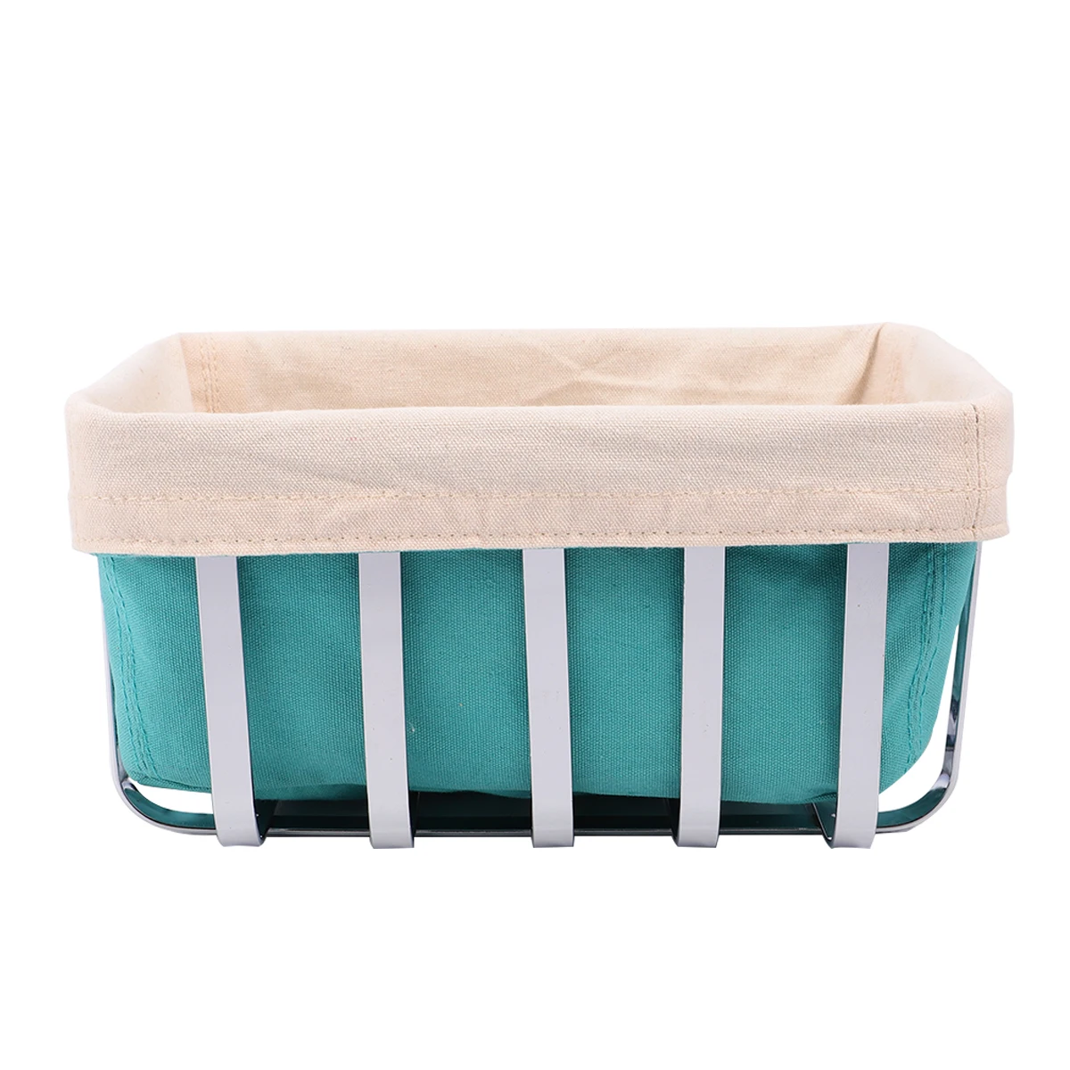 

Bread Basket Fruit Serving Storage Stainless Steel Rolls Tableware Organizer Baskets