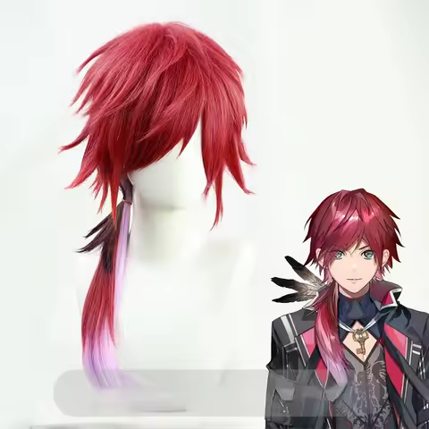 NIJISANJI Lauren Iroas VTuber Cosplay Wig Anime Roleplay Party Costume Prop Synthetic Hair