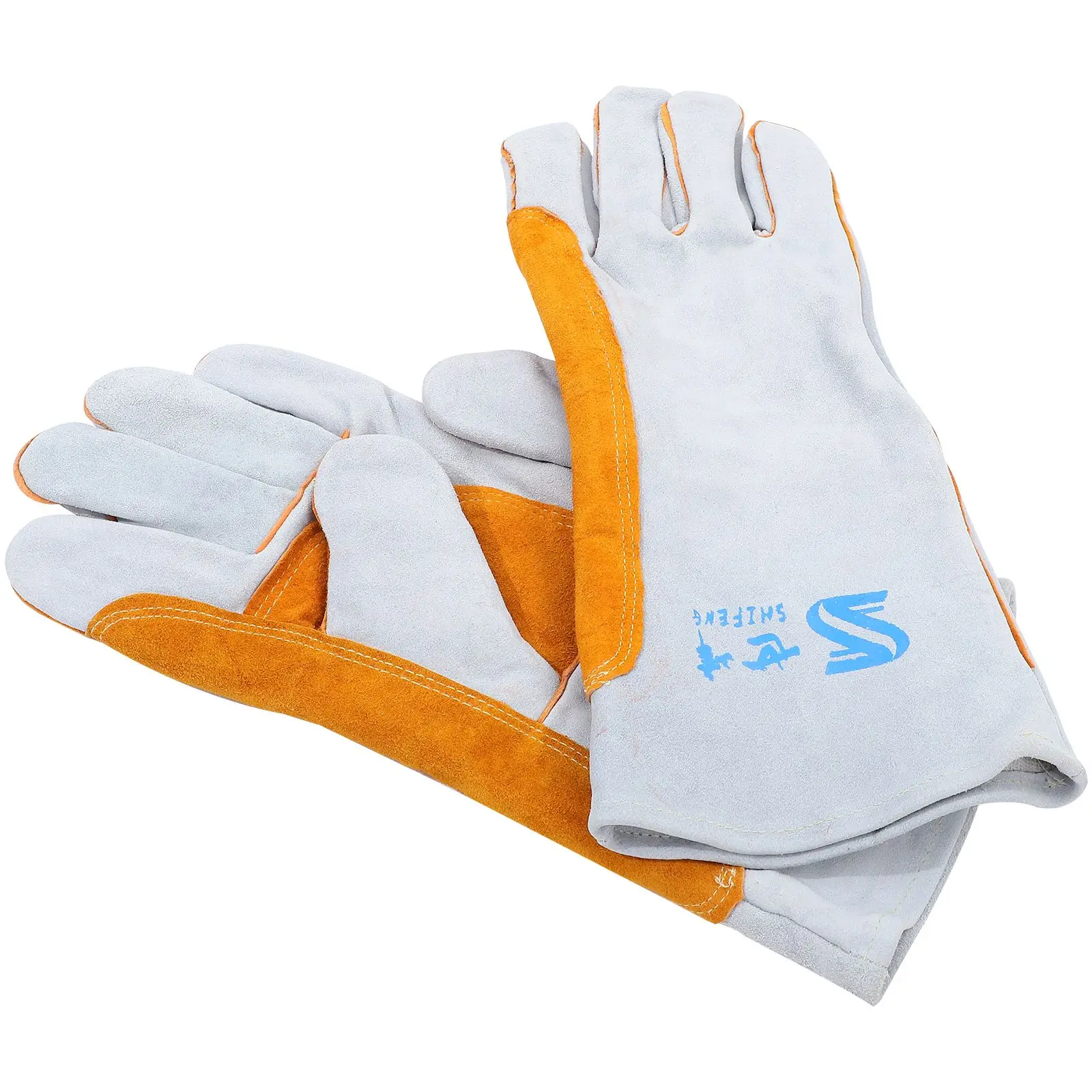 Cowhide Welding Gloves Heat Resistant Fireproof for Men Premium Durability Spark Protection Mig Gardening Fireplace