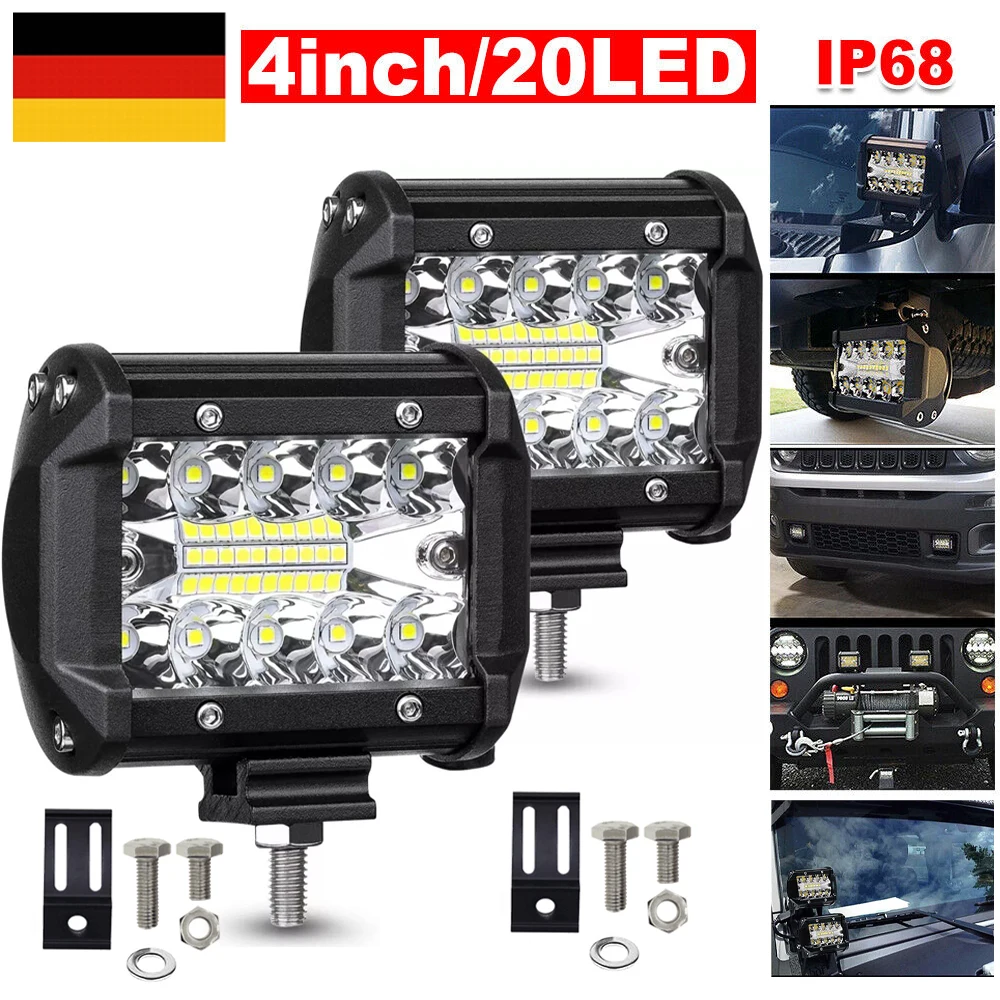 LED maintenance lights 4 inches 60W-2 packs