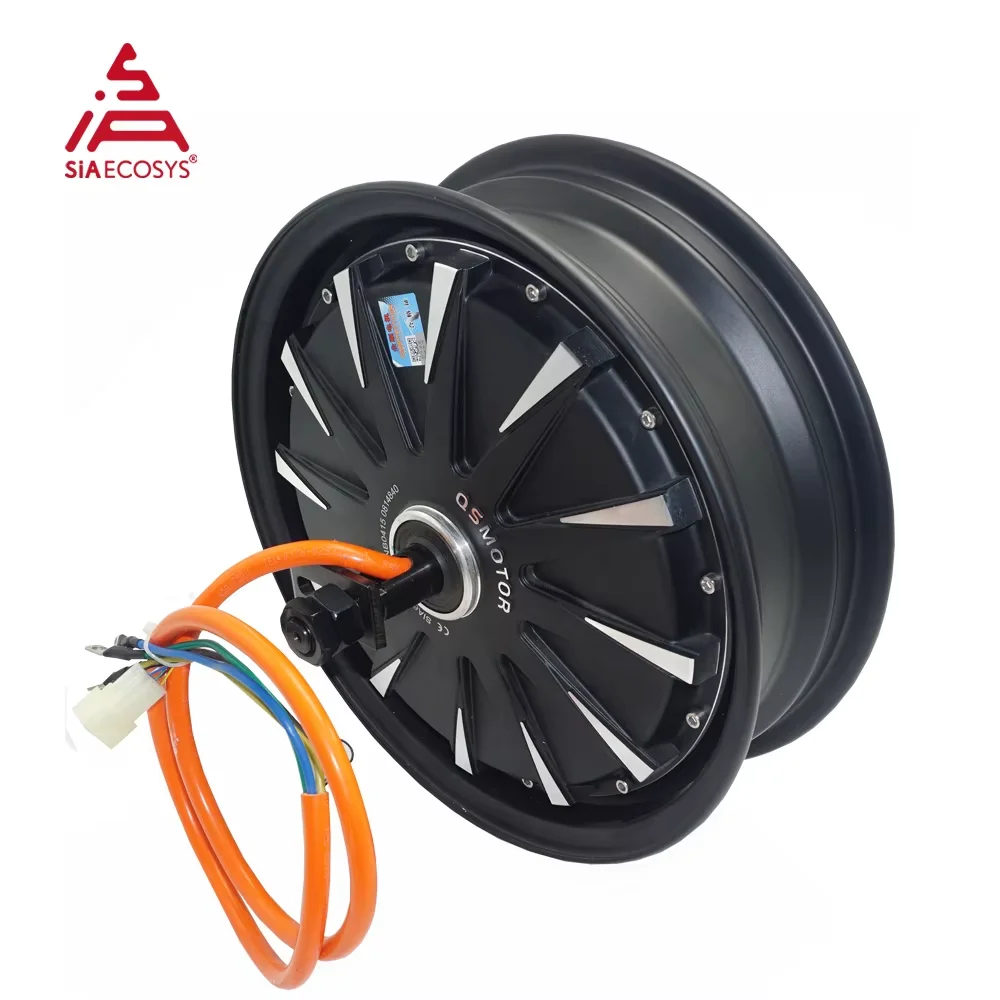 QSMOTOR 12*3.5INCH QS260 2000W V1.1 60V 70KPH Hub Motor for Electric Motorcycle IP65 Waterproof High Power Electric Motor