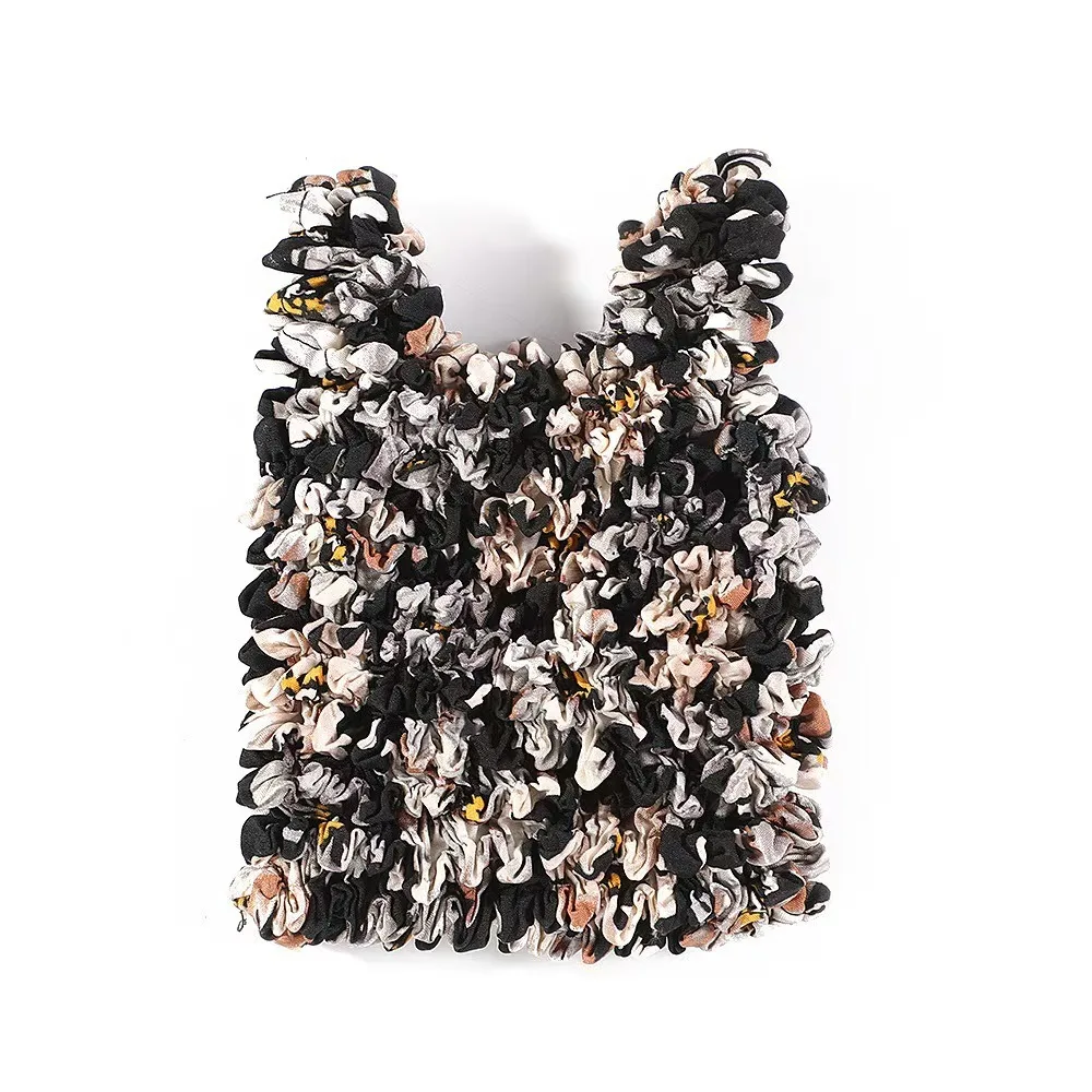 

Reusable Bubble Foldable Stretch Bag Shopping Bag Multi Purpose Magic Stretch Puff Bag Chiffon Large Capacity