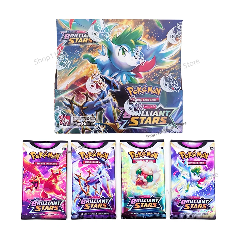 

Pokemon TCG Sword Shield Brilliant Stars 360Pcs English Booster Box Trading Card Game Children Collectible Pokemon Cards Toy