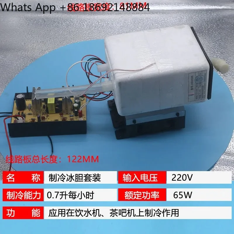 

Small Refrigerator for Household and Tea Bar Use Electronic Ice Cooling Water Dispenser with Refrigeration Bladder Set