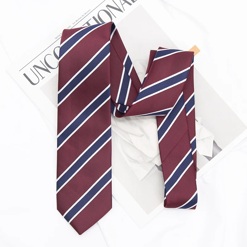 New JK Ties Women Striped Neck Tie Girls Japanese Style for Jk Uniform Cute Skinny Necktie Plaid Uniform School Men Accessories