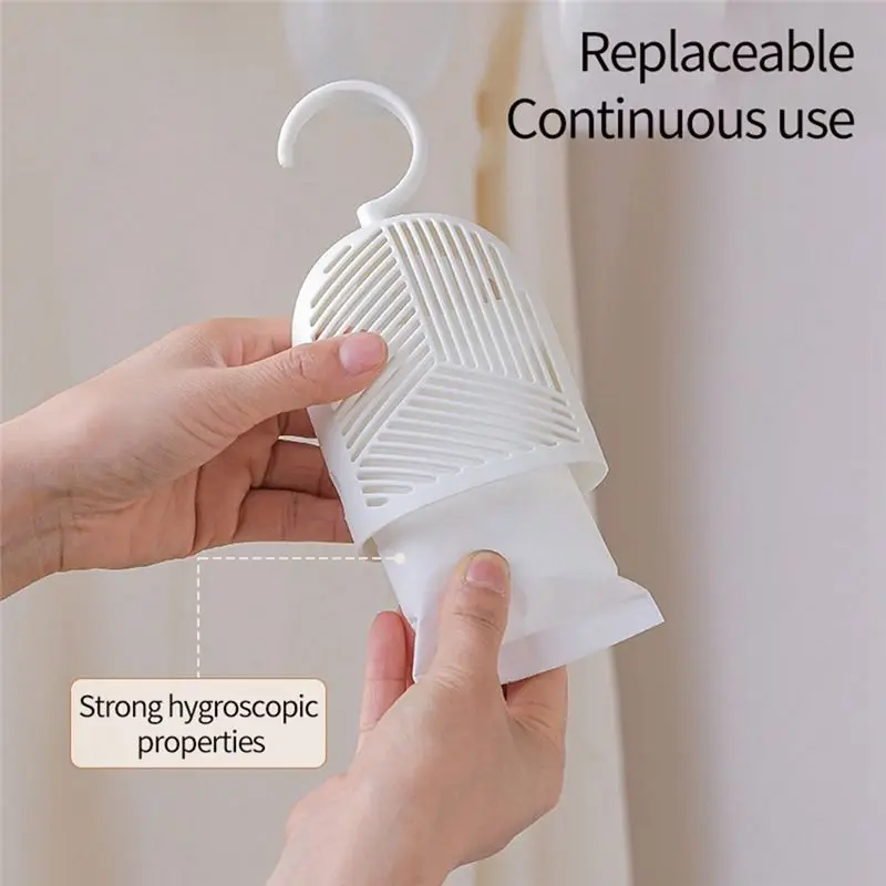 AEE4-Home Clothes Dehumidification Box Moisture Absorber Desiccant Reusable Hanging Dehumidifier Bag Closet Humidity Water