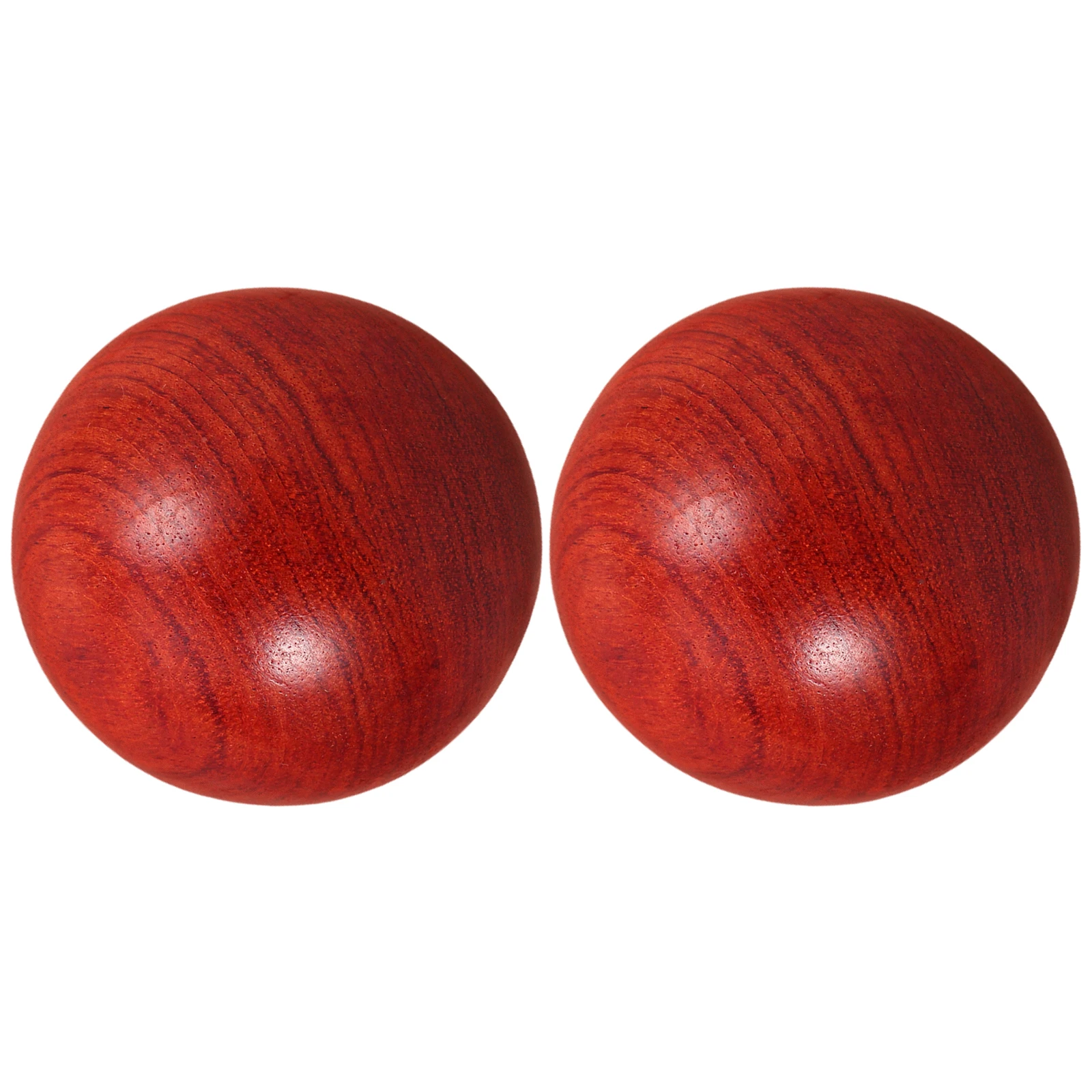 

2 Pcs Fitness Handball Wooden Hand Massager Chinese Wrist Ball Hard Massage Baoding Meditation Reflex Exercise Ornament