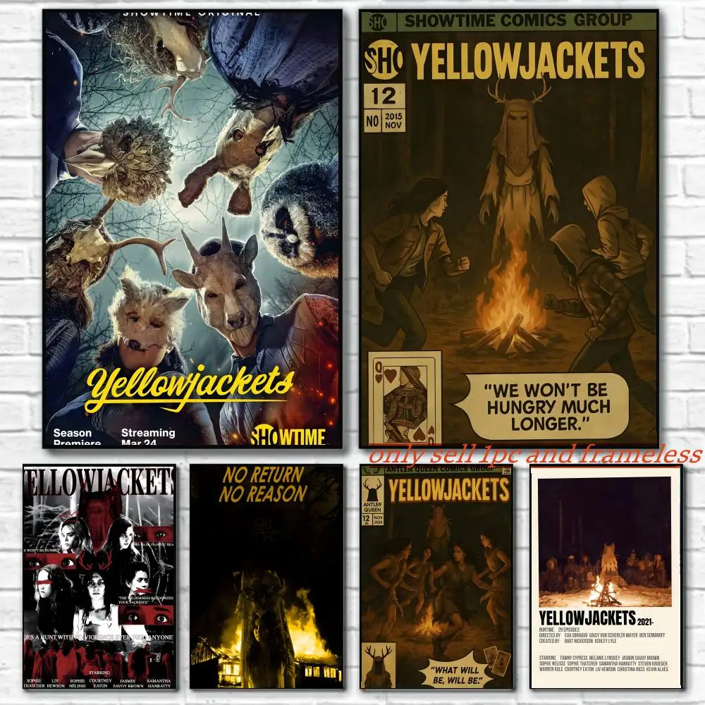 American TV Series MY-Yellowjackets Poster Premium PP Wall Decal - Peel & Stick, HD Print, Waterproof Home Decor