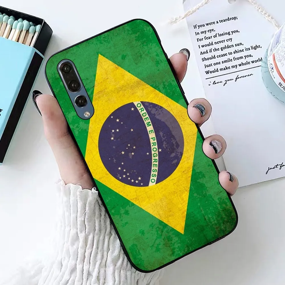 Brazil Brazilian flag Phone Case For Huawei P 8 9 10 20 30 40 50 Pro Lite Psmart Honor 10 lite 70 Mate 20lite