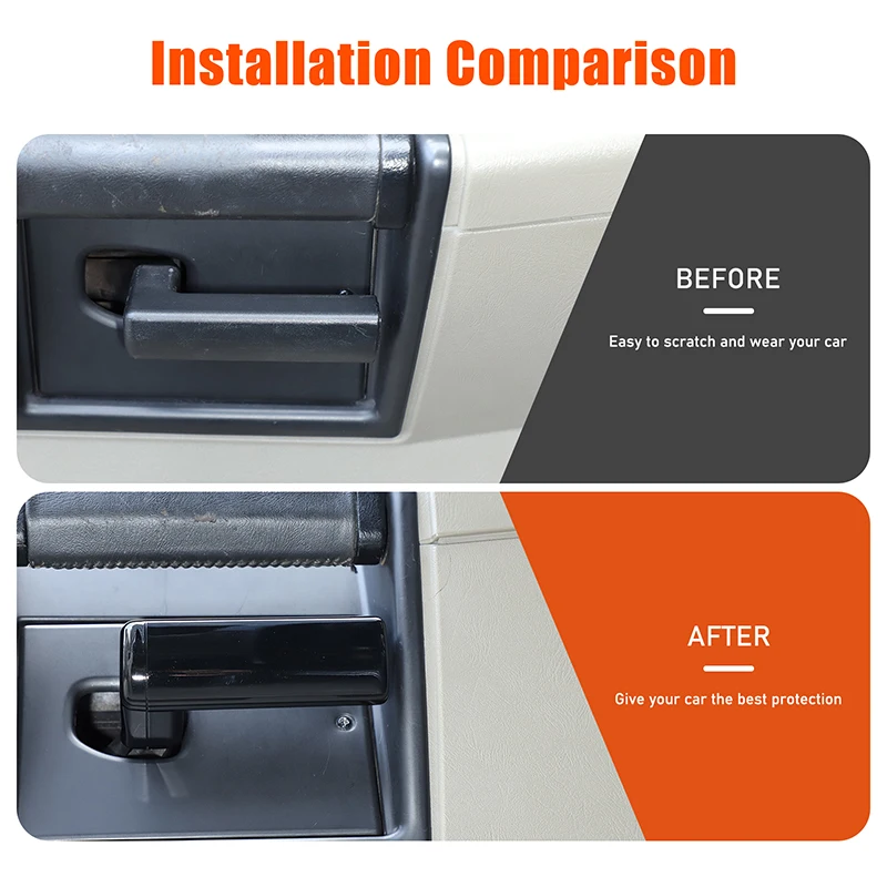 

Car Inner Door Armrest Handle Trim For 2003-2007 Hummer H2 Decoration Cover Accessories Interior Modification