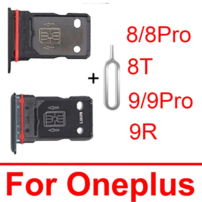 Sim-kaart Lade Houder Voor Oneplus 1 + 8 Pro 8T 9 Pro 9R Sim-kaart Lade Slot Socket vervangende Onderdelen