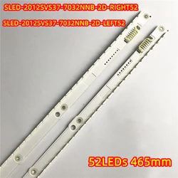 2 Pcs/Set LED Bande De Rétro-Éclairage Pour Samsung 37 pouces TÉLÉVISION UE37ES6307U UE37ES6710 UE37ES6307U TRAÎNEAU 2012SVS37 7032NNB 2D LEFT52 RIGHT52