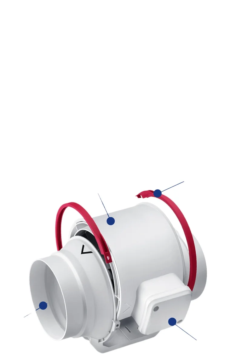 duct fan ventilation fan extraction fan strong low noise booster high power