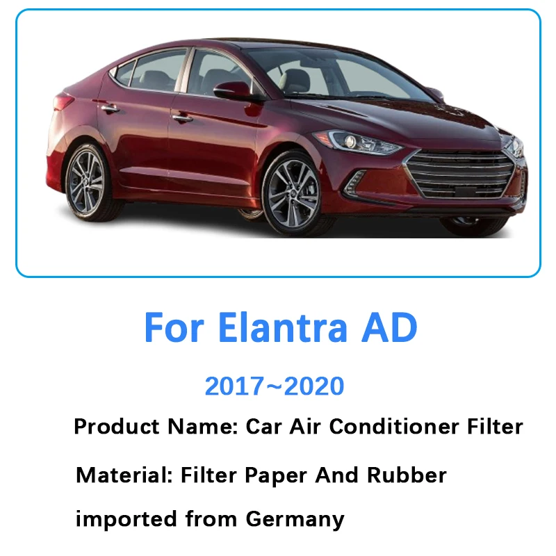 For Hyundai Elantra AD Avante MK6 2017~2020 2018 2019 Auto Accessories Air Filter Intake Purifier Engine Conditioner Filter Grid