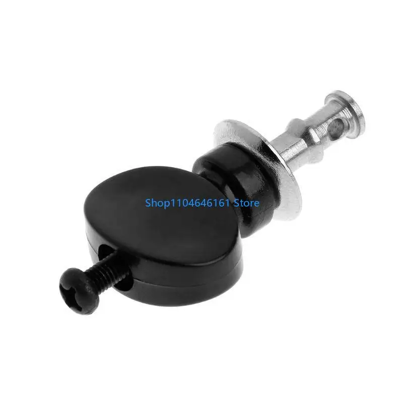 4-Piece Black Tuner Set for Small Four-String Instruments, with Coordinated Buttons and Individual Mounting Shafts for