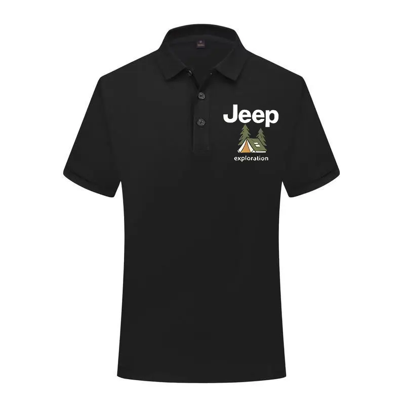 JEEP Men's 2026 Summer New Polo Shirt High-end Business Casual Lapel Short Sleeve
