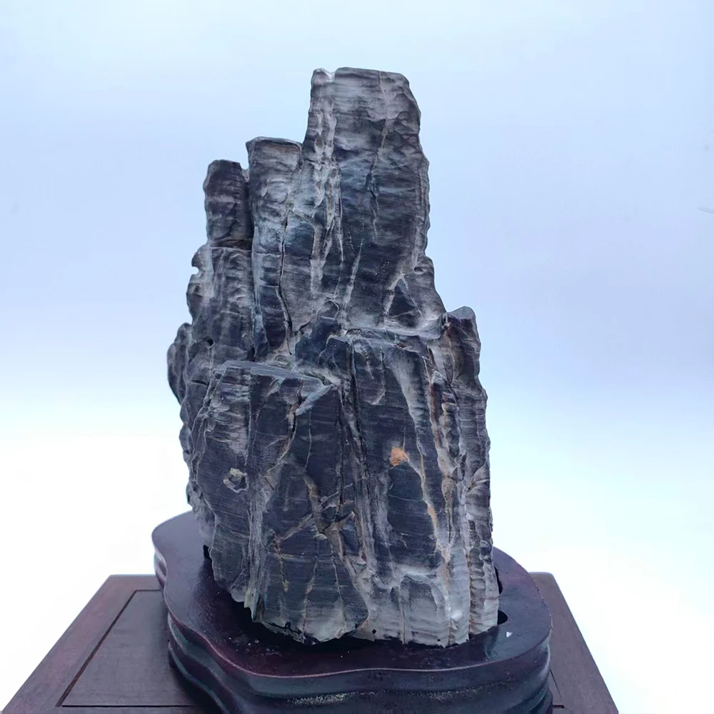 1 قطعة الحجر الطبيعي الآسيوي Suiseki مكتب ديكورات المنزل "الجبال الثلجية" الصخور المعادن الطبيعية Piedras Decorativas الحجر الخام