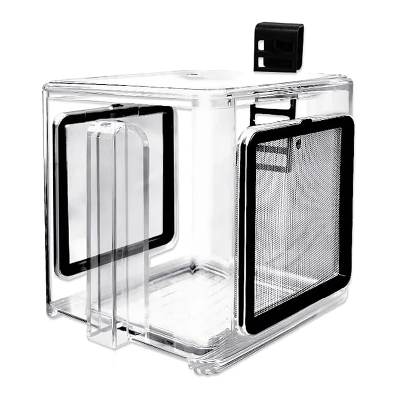 ABKO-caja de cría de peces para acuario, caja de aislamiento de peces acrílicos, tanque de incubación colgante para acuario para agua dulce y mar