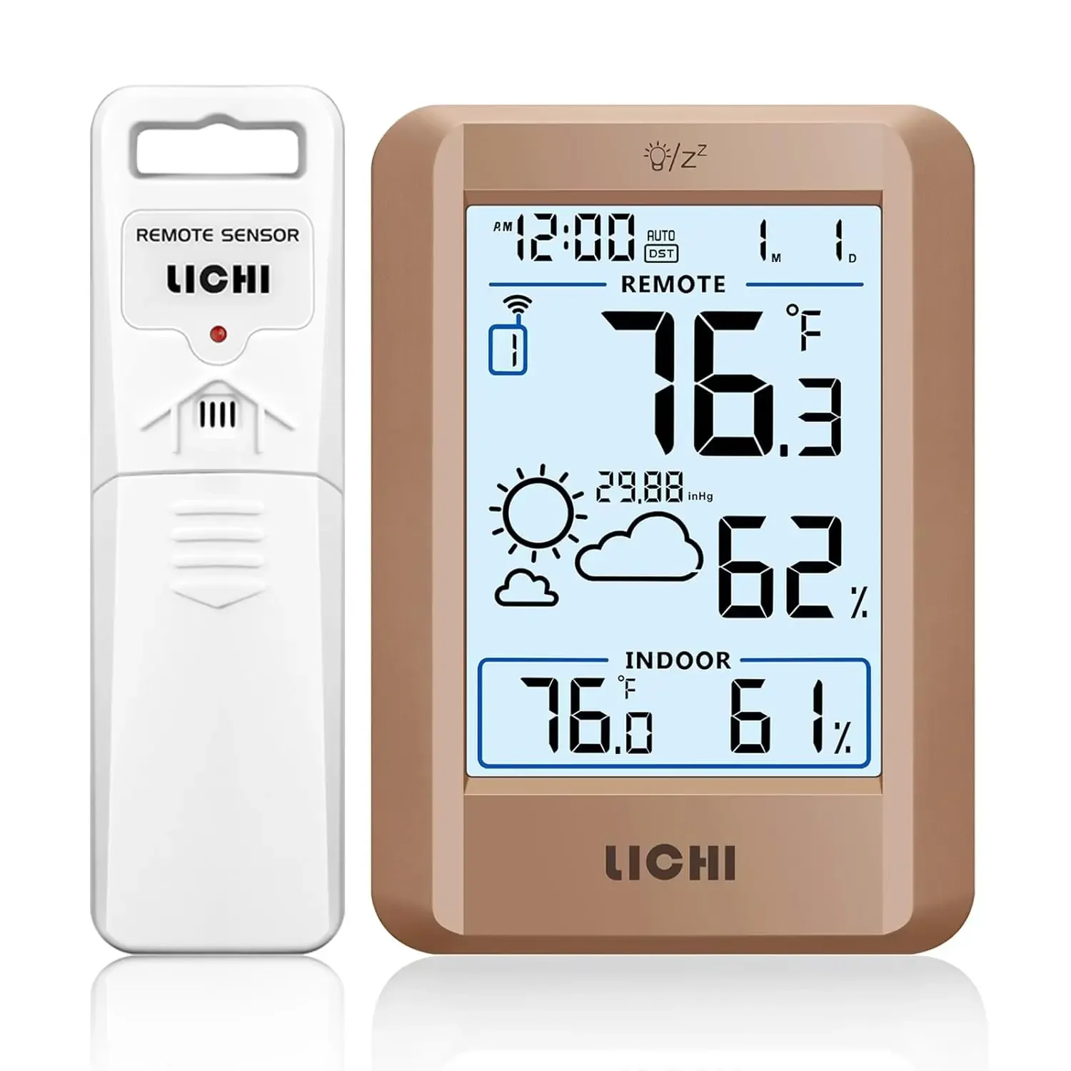 Weather Station Indoor - Stazione meteorologica wireless con sensore remoto,