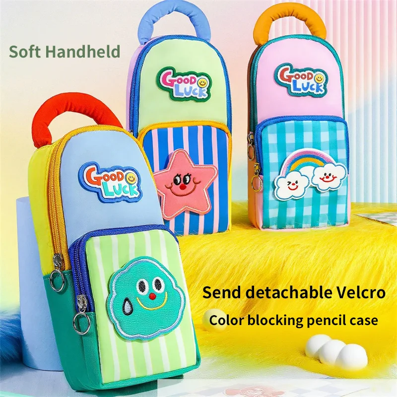 

Ручной пенал, стильная сумка со съемной липучкой, большая вместимость, креативный дизайн, инновационные стили, сумка-карандаш