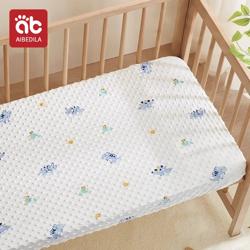 1 Pcs 120x60cm Fitted Crib Sheet for Boys & Girls Super Soft Microfiber Baby Sheet for Standard Crib and Toddler Mattress
