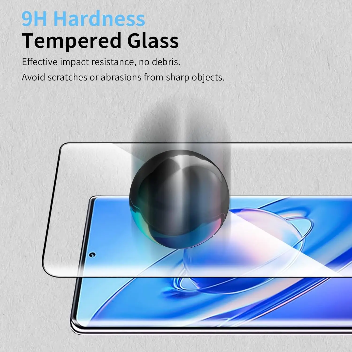 9H Curved Four Sides Glue Tempered Glass For Blackview A200 Pro Screen Protector 2/4Pcs HD