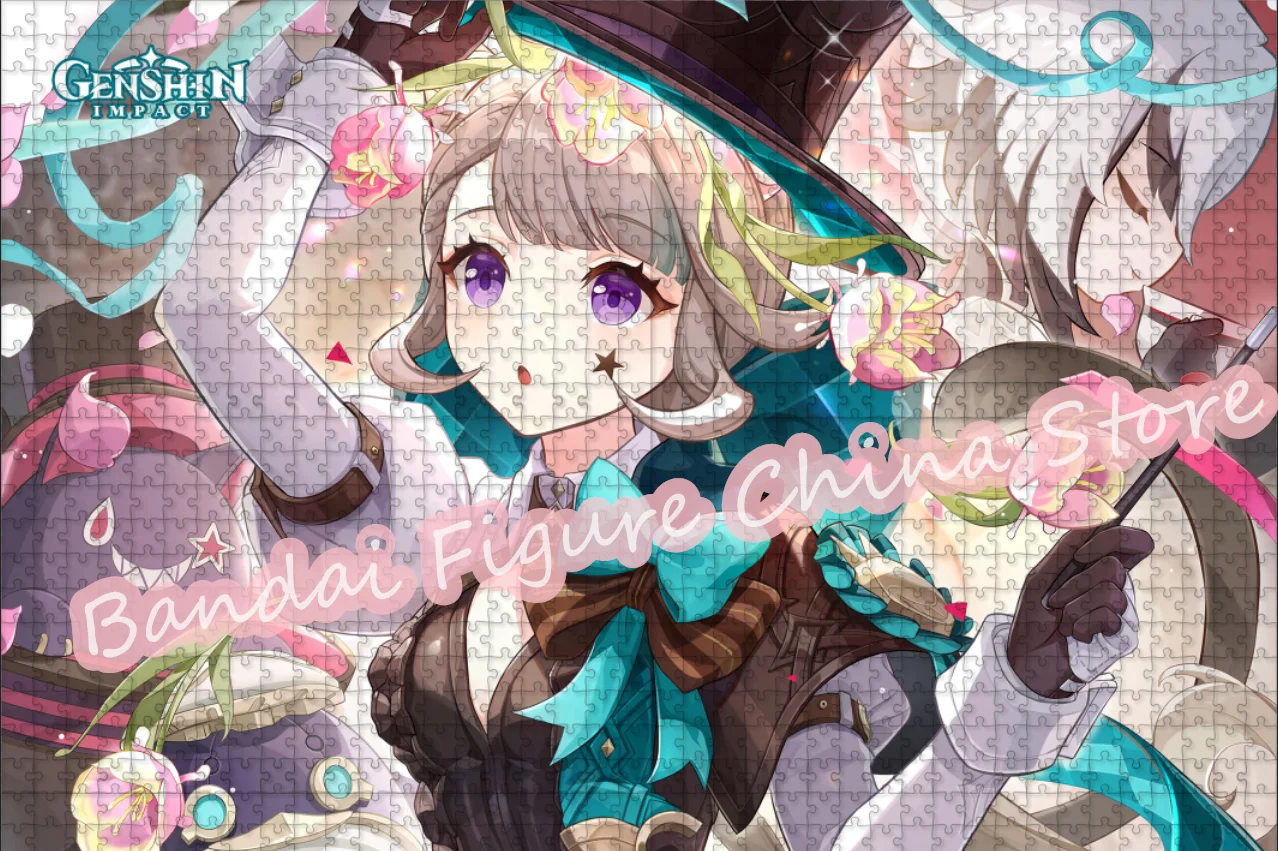 300/500/1000 ชิ้น Genshin Impact จิ๊กซอว์ปริศนาวิดีโอเกมสําหรับเด็กความงามสาวการ์ตูนพิมพ์ปริศนา Decompress ของเล่นของขวัญ