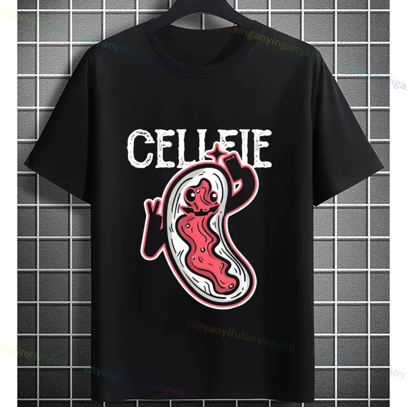 

Забавная футболка с изображением биологии, бактерий и микробов, селфи, Петри, блюдо, футболка с рисунком Cellfie, 100% хлопок, уличная футболка с короткими рукавами и юмором