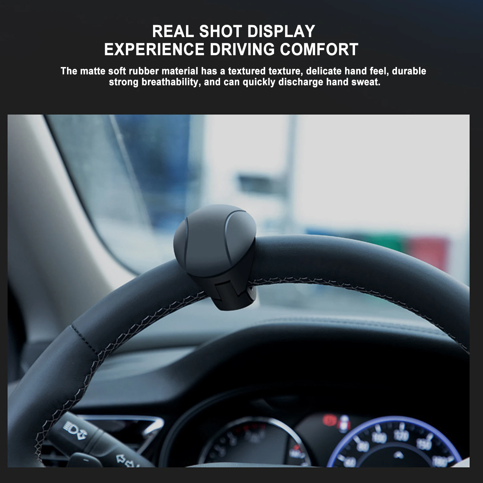 Car Turning Steering Wheel Booster Spinner Knob 360 Degree Rotation Metal Bearing Power Handle Ball Shaped Helper Hand Control